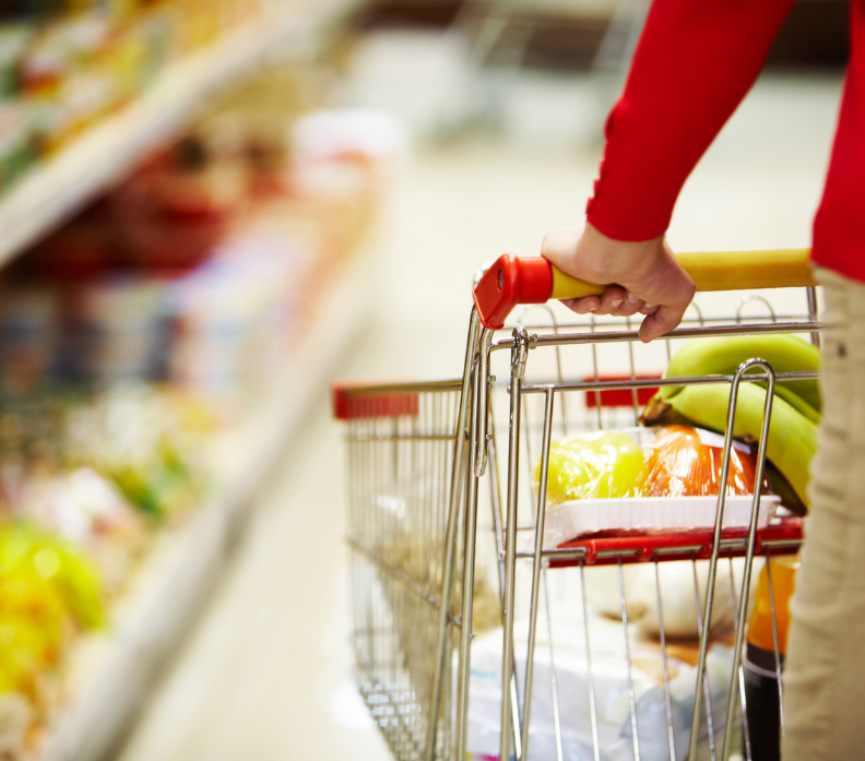 caddie au supermarché